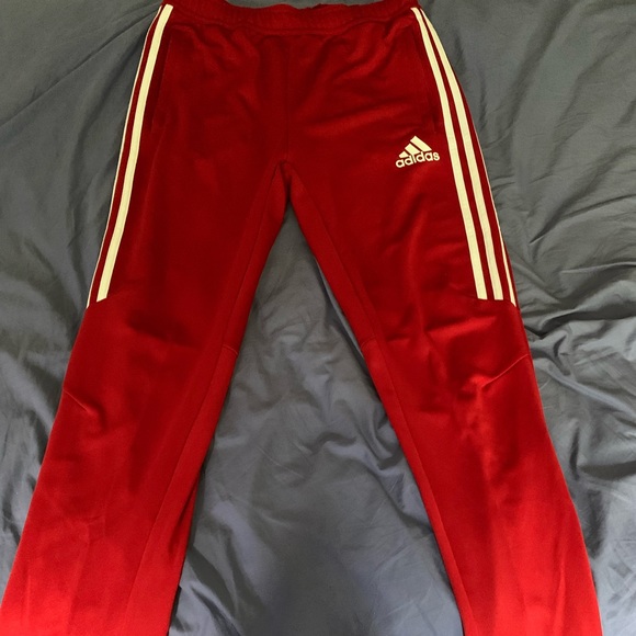 Adidas red track pants - Picture 2 of 3